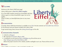 Tablet Screenshot of liberty-eiffel.org